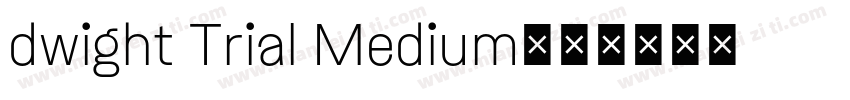 dwight Trial Medium字体转换